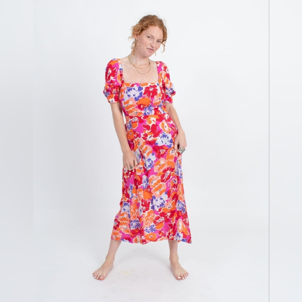 L Space Alissa Super Bloom Floral Midi Dress